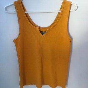 yellow tank top